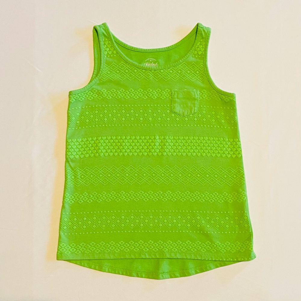 Faded Glory Green Tank Top